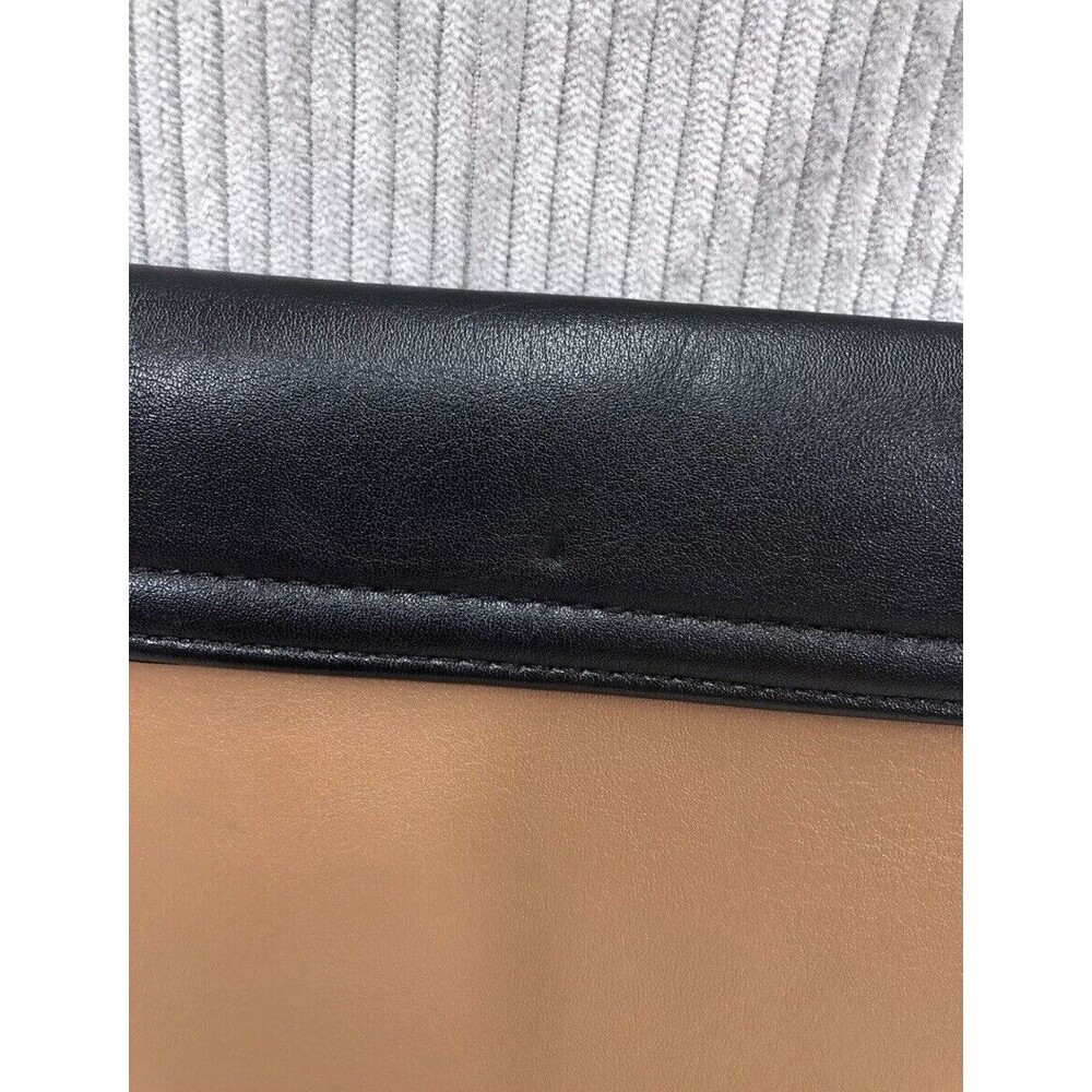 Express Envelope Clutch Purse Colorblock Black Brown Beige Church Party - Picture 8 of 13